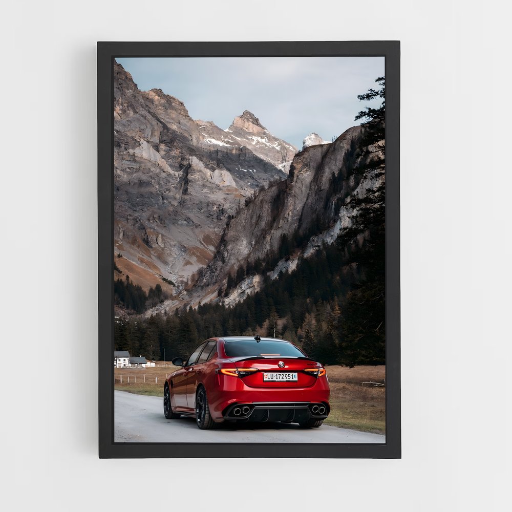 Poster Virée Épique – affiche Alfa Romeo (vue 2)